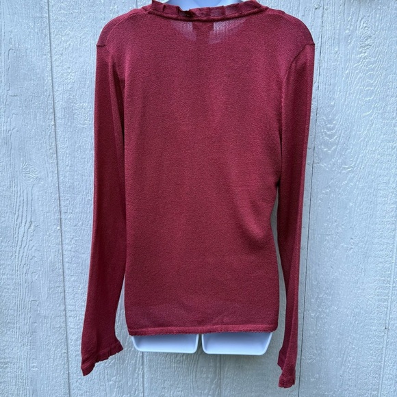 NWT Sigrid Olsen Sport Women’s Mesa Rose Knit Long Sleeve Cardigan & Top Set M - Picture 3 of 10